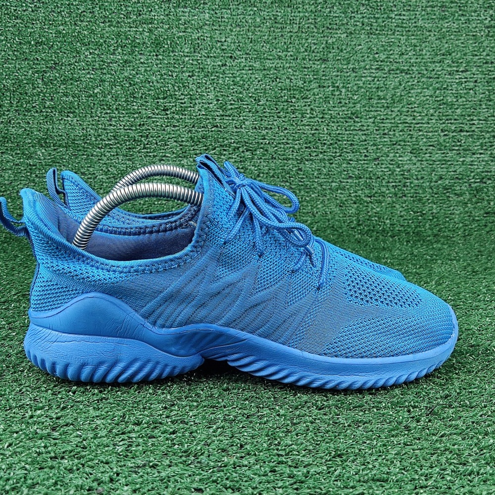 Unbranded Sneakers Womens Size 40 Blue Knit Walking Shoes K1032 Low Top Athletic